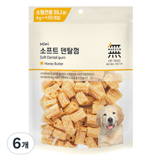 무마진 강아지 대용량 소프트 미니 덴탈껌 55p, 220g, 6개, 허니버터