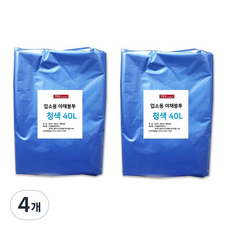 생활을그리다 업소용 야채봉투 청색, 40L, 100개입, 4개