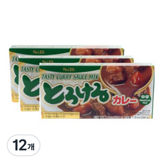 S&B 愛思必 特樂口野菜咖哩塊 中辣, 200g, 12盒