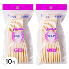 LIVING WELL 握感舒適的高級衛生湯匙, 12入, 10個
