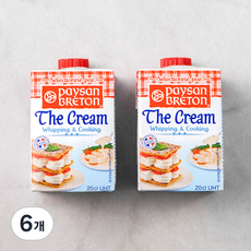 페이장브르통 휘핑크림, 200ml, 6개