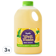 테일러 웰메이드 레몬농축액, 1.8kg, 3개