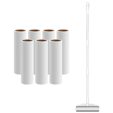 Yiyuejia 翊悅家 可撕式長款 黏毛器手柄滾筒 + 捲紙 7捲, 1組