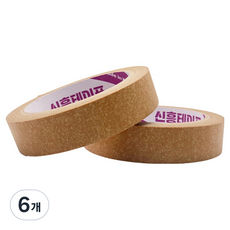 Shin Hung 熔岩牛皮紙文具膠帶 24mm*25m, 6個