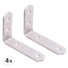 崔斯五金 簡約堅固不鏽鋼層架支架, 單一顏色, 4個