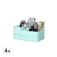 Oblivion多功能收納化妝品整理架, 薄荷, 4個