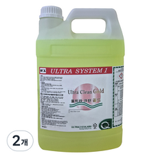 UCL Ultra Clean 黃金超高濃縮多功能清潔劑 營業用, 3.75L, 2個