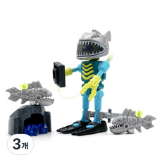Playmobil 摩比人 潛水機器人公仔 71585, 單一商品, 3個