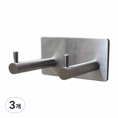 청년리빙 고급 드라이기 거치대, 실버, 3개