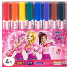 DONG-A SofyRuby 油性麥克筆, 4套, 8色