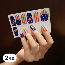 간단한 셀프 네일스티커 QB 12pcs, QB337, 2개