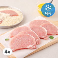 동원 홈푸드 미국산 돼지등심 돈까스용 (냉동), 600g, 4개