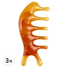 Baide 簡易美顏臉部刮痧按摩器, 黃褐色4, 3個