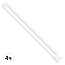 오스람 삼파장 이관형광등 Dulux L 55W/840, 주백색, 4개
