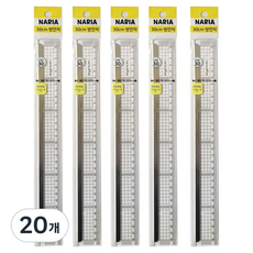 naria KC認證 切割方格尺 30cm, 單一顏色, 20個
