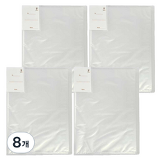 티처스 반투명 A4 클리어화일 240 x 310 x 20 mm x 20p, 화이트, 8개