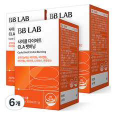 비비랩 뉴트리원 사이클 다이어트 CLA 팻버닝 20.1g, 30정, 6개
