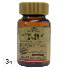 솔가 마그네슘 위드 트리플B 36g, 60정, 3개