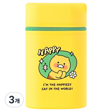 카카오프렌즈 KF 세이치즈 실리콘 스탠딩 필통, 3개, 춘식이