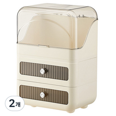 다퍼남 대용량 모던 화장품 정리대 3단, 코코아, 2개