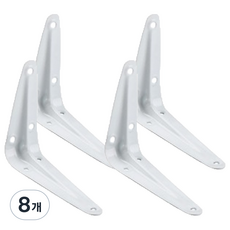 Rudin置物架支架固定底座 小, 白色, 8個