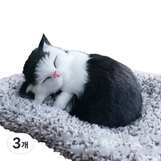 어반카 활성탄 차량용 제습인형 코숏 블랙, 3개