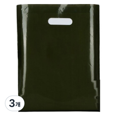 아이엔피 PE 손잡이 링봉투 다크그린 소 25 x 35 cm, 25개입, 3개