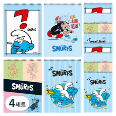 Dada 藍色小精靈綜合本 22張 4款 x 3入組, 混色, 4套