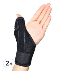 리치덕 지지대 엄지손가락 보호대 왼손 블랙, 2개