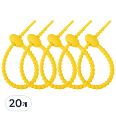 環形束線帶 150mm, 黃色, 20個