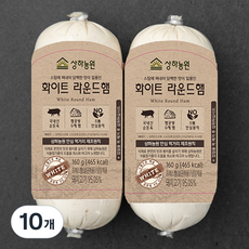 상하농원 화이트 라운드햄, 160g, 10개