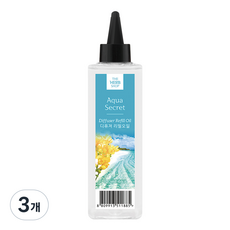 더허브샵 디퓨저 리필 오일, 아쿠아 시크릿, 120ml, 3개