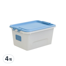 리빙숲 스퀘어 리빙박스, 블루, 4개