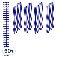 마다꾸미 라운드형 제본 컬러 루즈링 중형, 네이비, 60개, 12mm