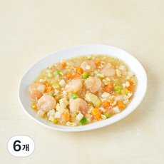 원더스푼 아이들 달걀새우덮밥, 130g, 6개
