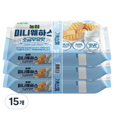 농협식품 미니웨하스 소금우유맛, 15개, 70g