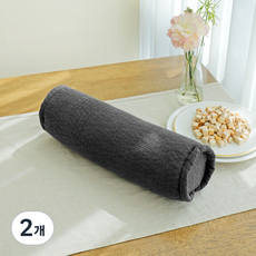 Begozani 純棉條紋絎縫柏樹頸枕, 洗灰色, 2個