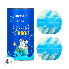 쿤달 필라이트 버블 앤 스파클링 배쓰밤 아쿠아키스 2p, 4개, 400g