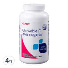 GNC 츄어블 비타민 C 500, 90정, 4개