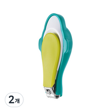 Baumarket Baby Dolphin 不銹鋼指甲刀, 2個, 綠色