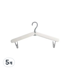 주씨상점 접이식 휴대 옷걸이, 화이트, 5개