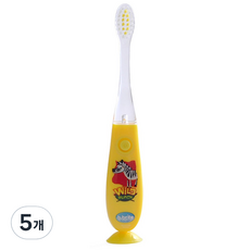 비브라이트 LED 유아칫솔 F-95W, 얼룩말 (옐로우), 1개입, 5개