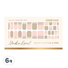 VAVACOCO Blingeasy 凝膠指甲貼 34p, 寶石, 6個