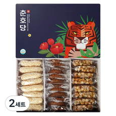 春好堂 潭陽韓菓 藥菓 + 歐蘭達 + 油菓 韓菓禮盒 名人1號, 2套, 900g