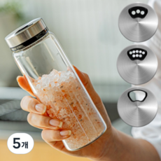 MINIMO 3段可調式玻璃調味罐, 300ml, 5個