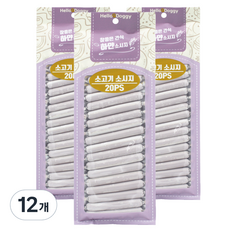 참좋은간식 강아지 하얀소시지, 소고기, 180g, 12개