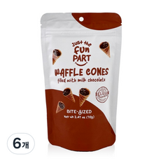 華夫玉米牛奶巧克力, 70g, 6個