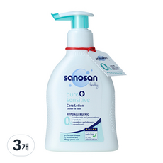 사노산 퓨어 센서티브 케어 로션, 3개, 200ml