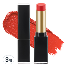 네이처리퍼블릭 립 스튜디오 인텐스 새틴 립스틱 뉴블랙, 04 탠저린레드, 3개