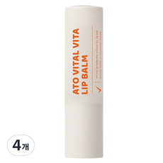 Taga Ato Vital 維他命護唇膏, 無香, 4個, 3.5g